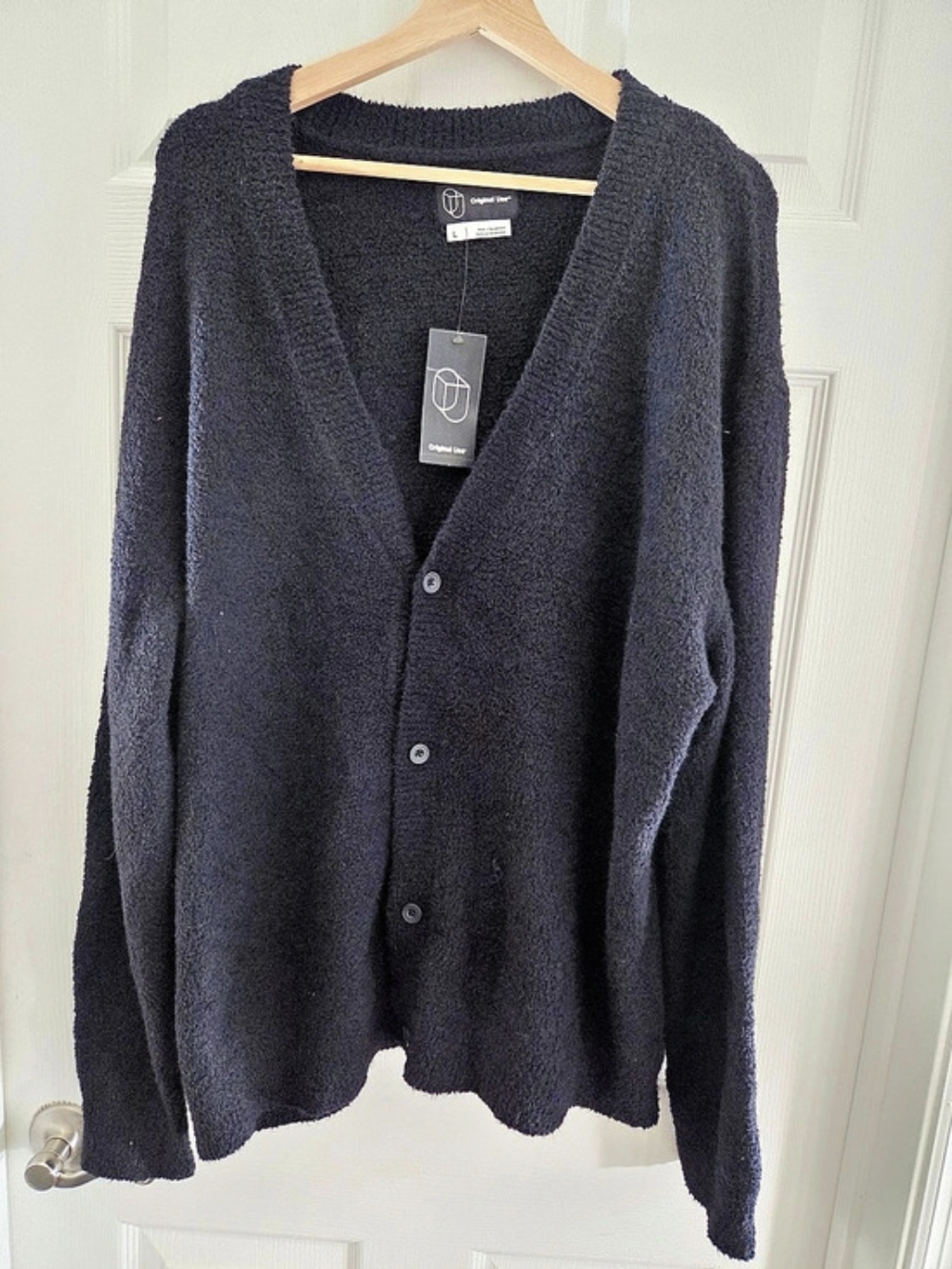 Original Use LS Cardigan Sweater Black Large
